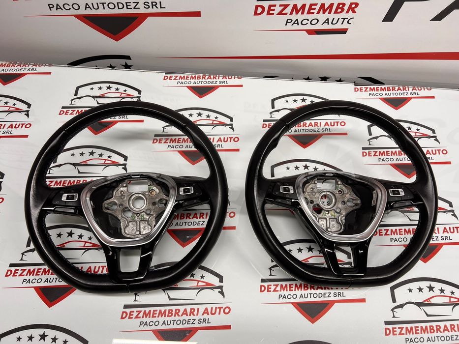 Volan Piele+Comenzi Vw Golf 7 Passat B8 Tiguan Sharan Caddy Touran