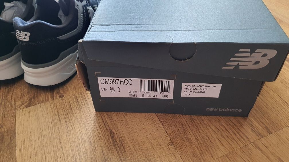 Adidasi Barbati New Balance 997H Nr. 43 Piele Originali Noi In Cutie