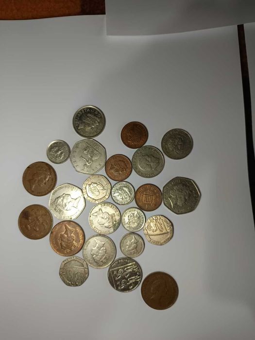 monede vechi, bancnote de 20 lei si cu eclipsa