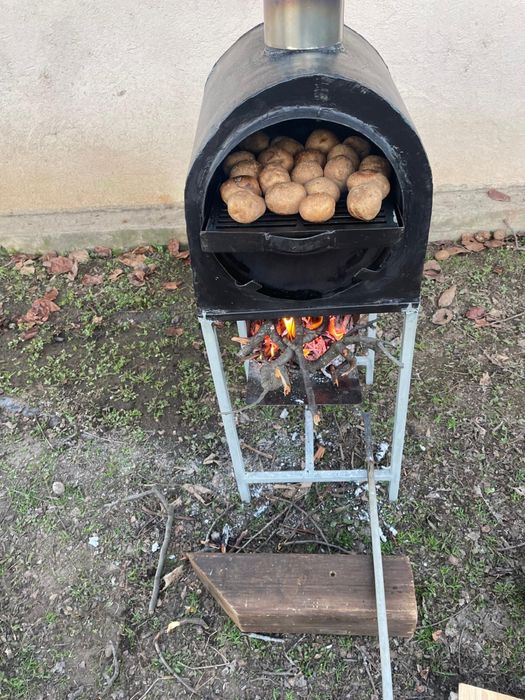 Cuptor / gratar cu pereti dubli