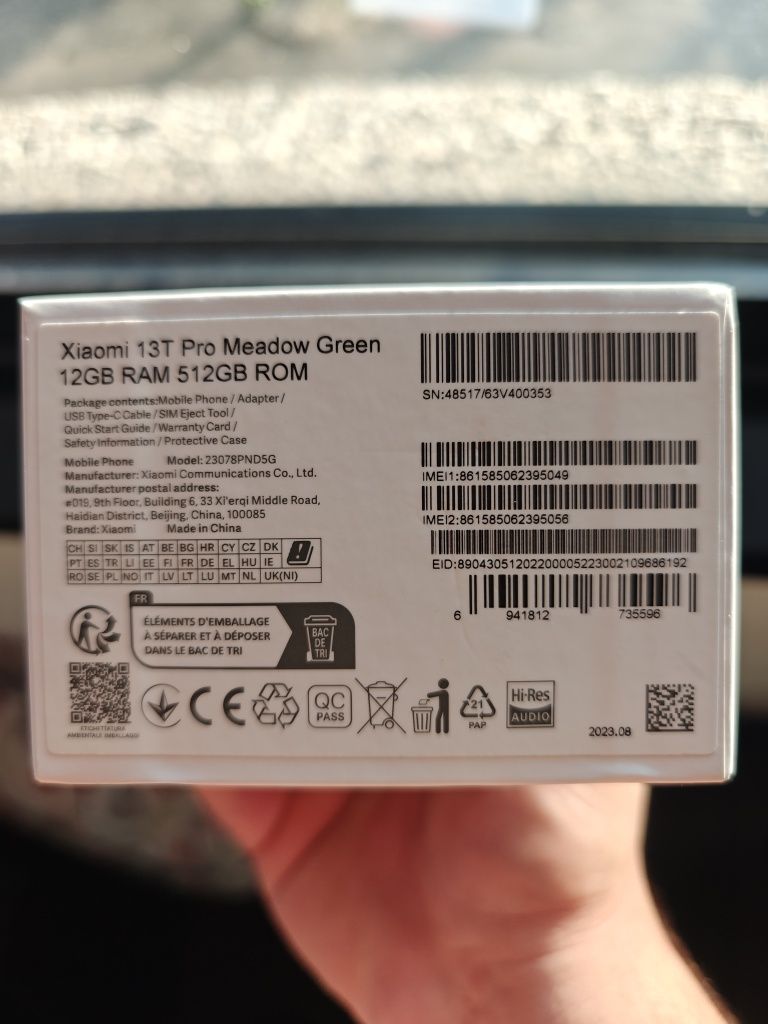 Vand Xiaomi 13T Pro Meadow Green 512 GB