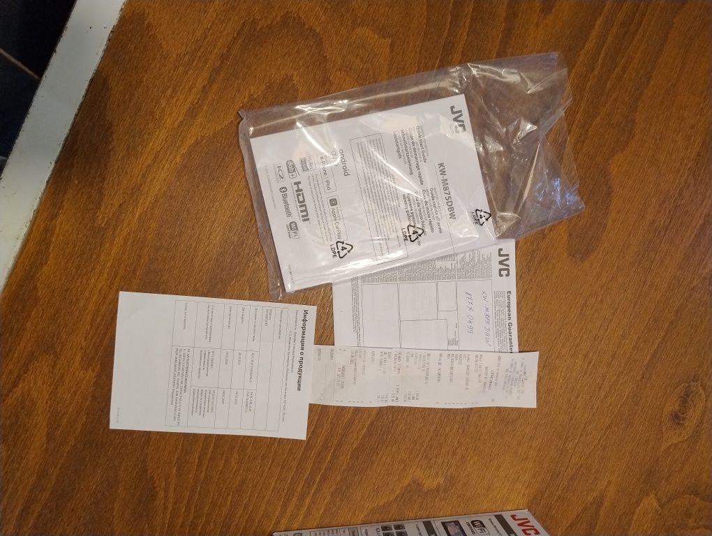 Авто ресийвър JVC KW-M 875DBW Bluetooth, 4x45 W