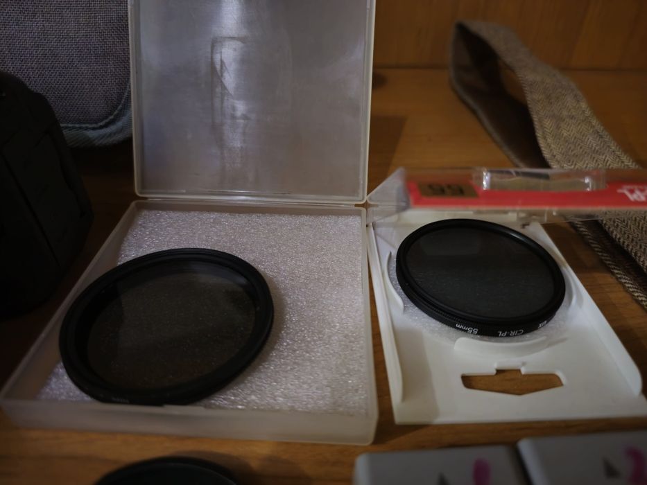 Филтри за фотоапарат - поляризационен и затъмняващ