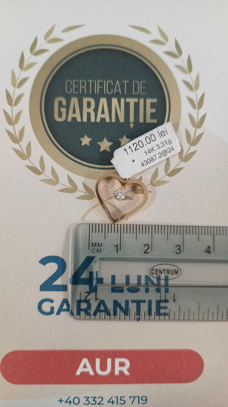(Ag24) Pandantiv aur 14K 3.31gr B43087.2