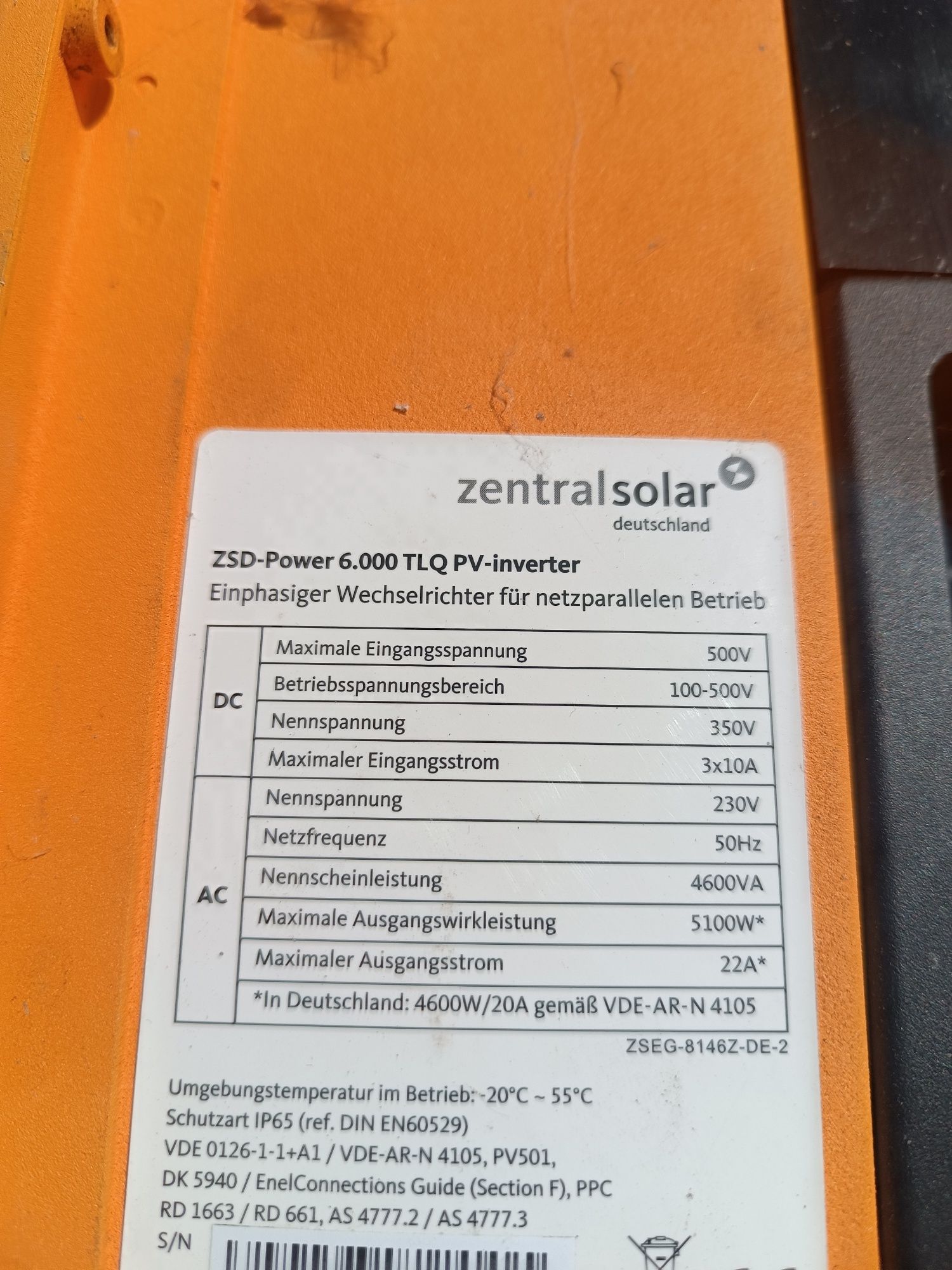Invertor solar 6000 w