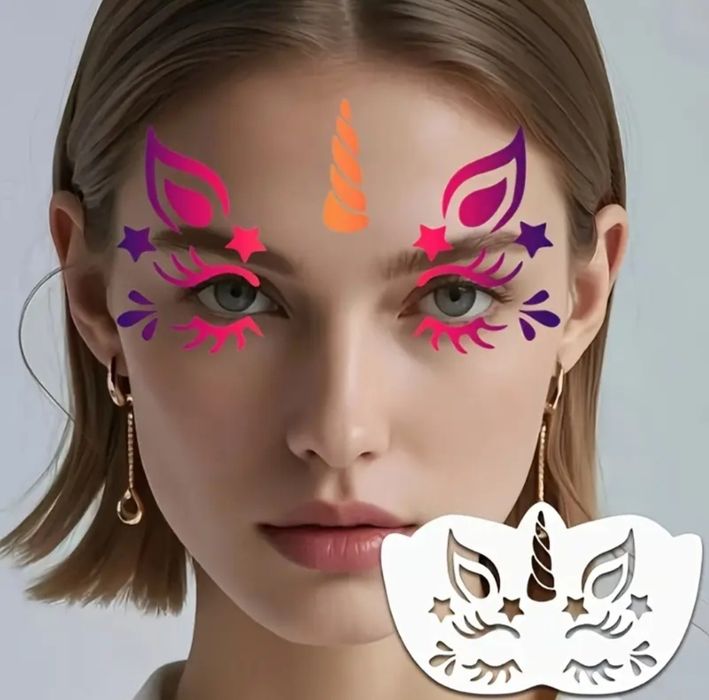 Шаблони за рисуване на лица на деца 16 броя