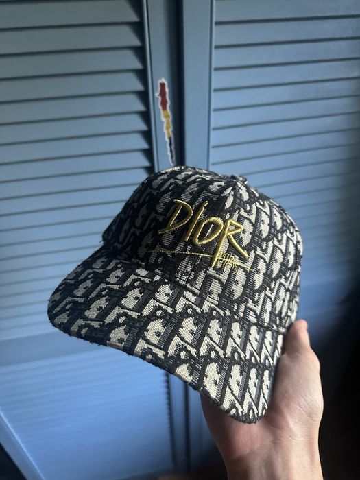 Sapca Dior Print Bleumarin-Crem
