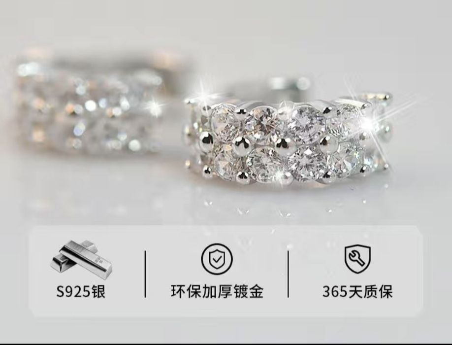 Серги серебро проба 925