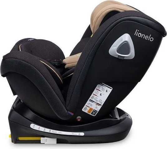 Scaun auto Lionelo Bastiaan RWF, rotire 360 grade, Top Tether, ISOFIX