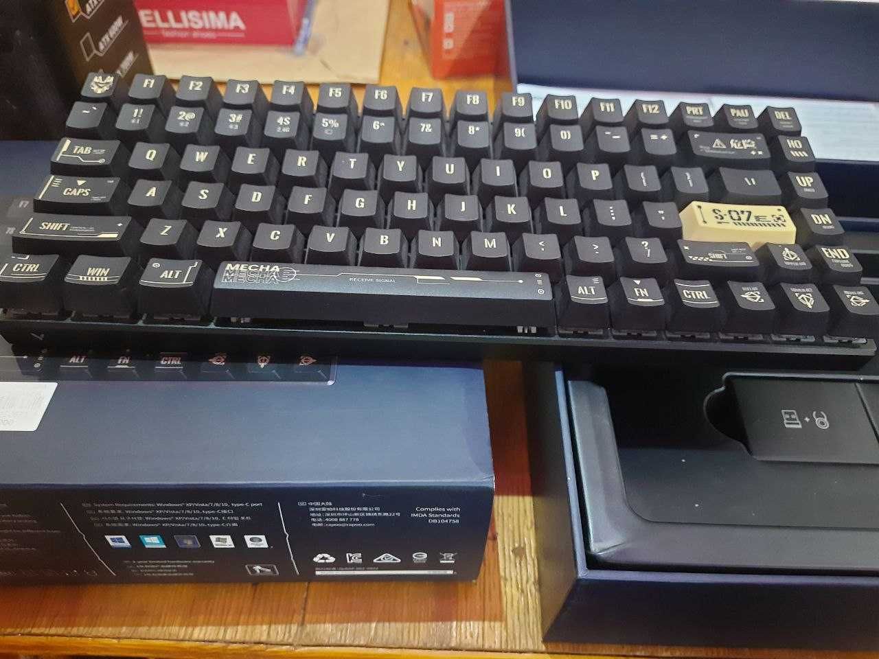 Механическая игровая клавиатура с подсветкой Rapoo V700-8A BlackGolden
