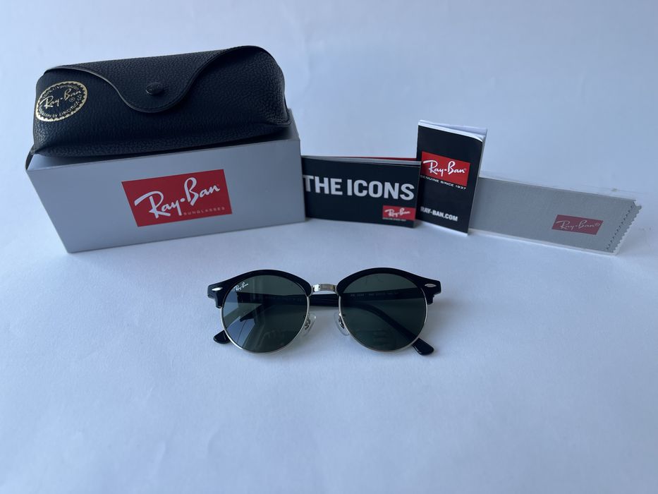 Ochelari de soare Ray Ban 4246 Clubround Noi