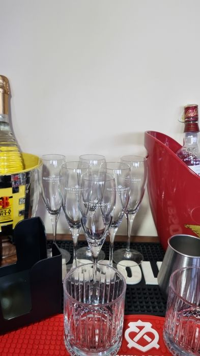 Pahare bar set x 6 buc frapiere shaker organiz bar