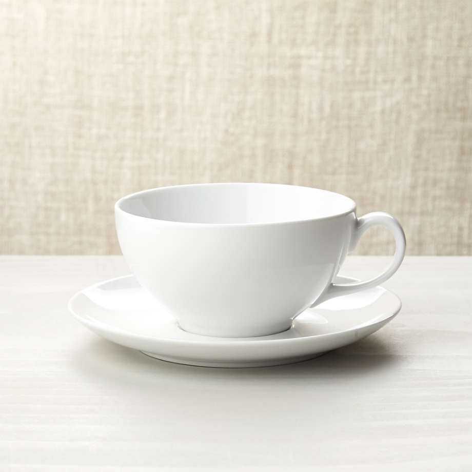 Сервиз за чай и кафе - 6бр порцеланови чаши с чинийки