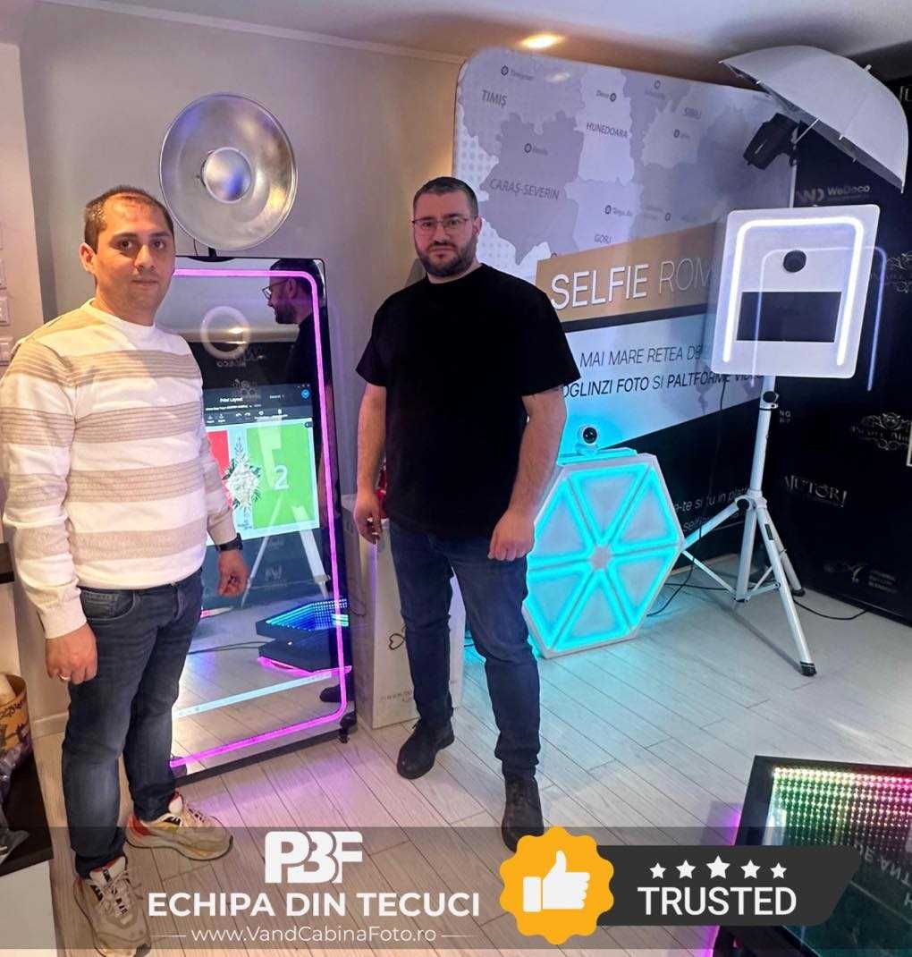 Platforma Video 360 Selfie Booth Infinity Mirror de vanzare