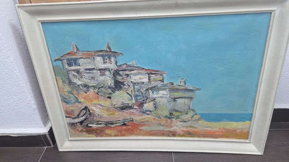 Tablou vechi, ulei, autor consacrat.