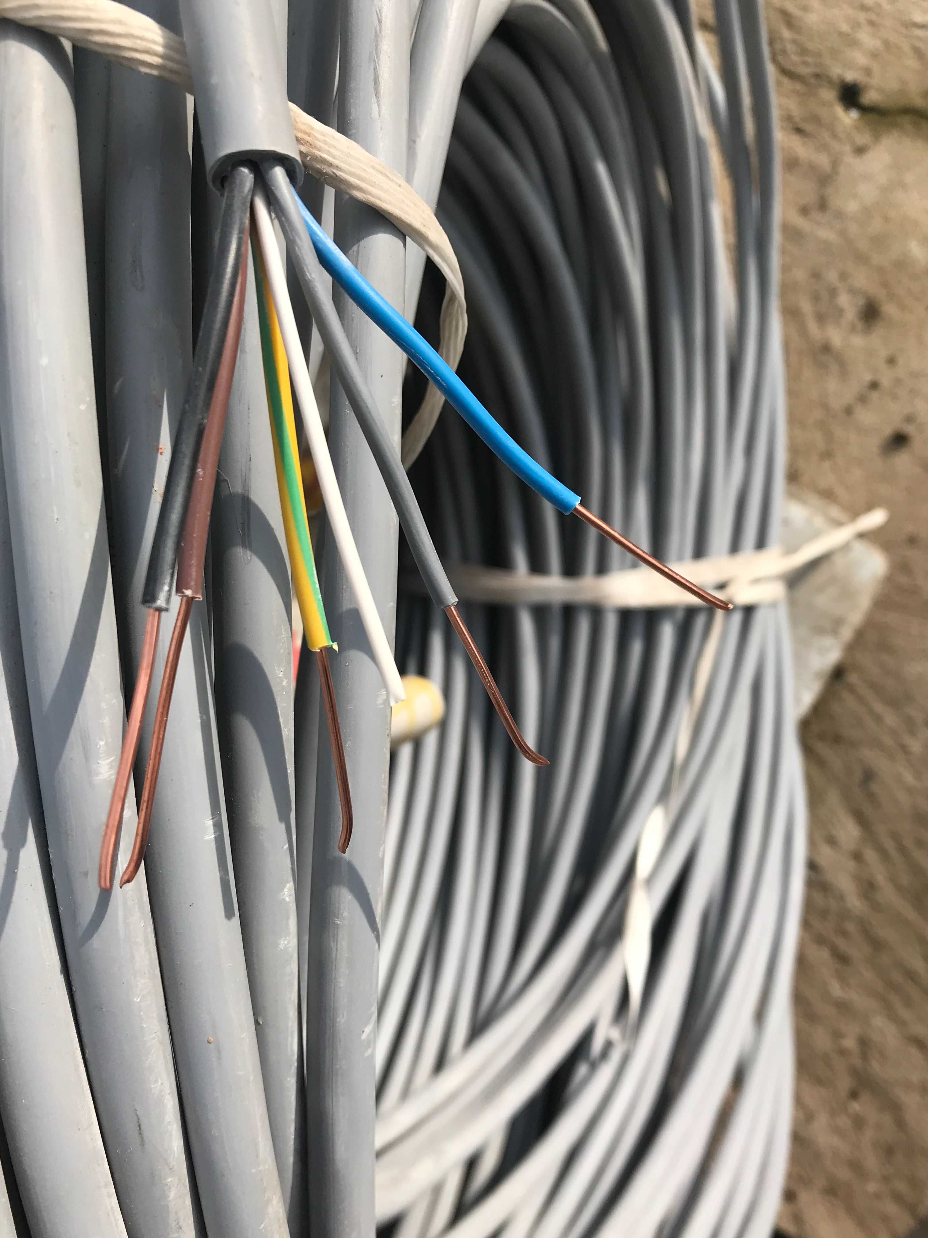 Cablu electric ignifug CYY-F conductor cupru  3x2,5  5x2,5 mm