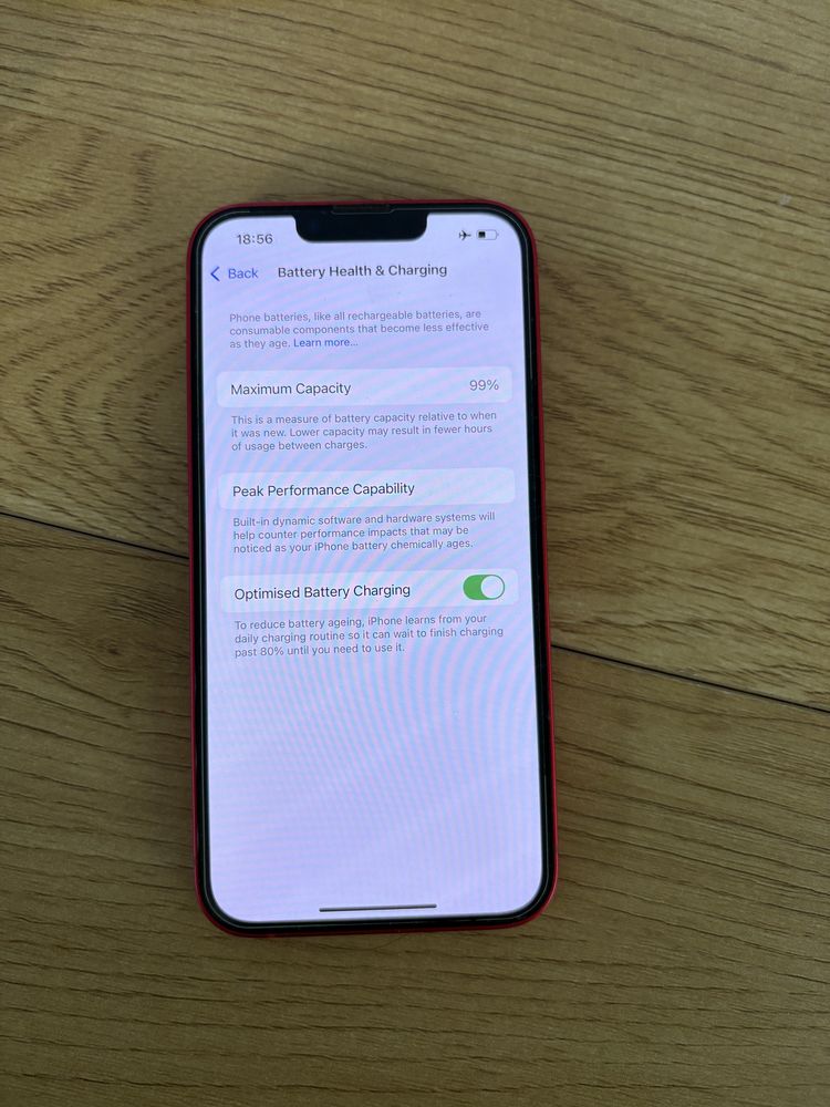 Бартер нов iPhone 14 128gb червен  99%