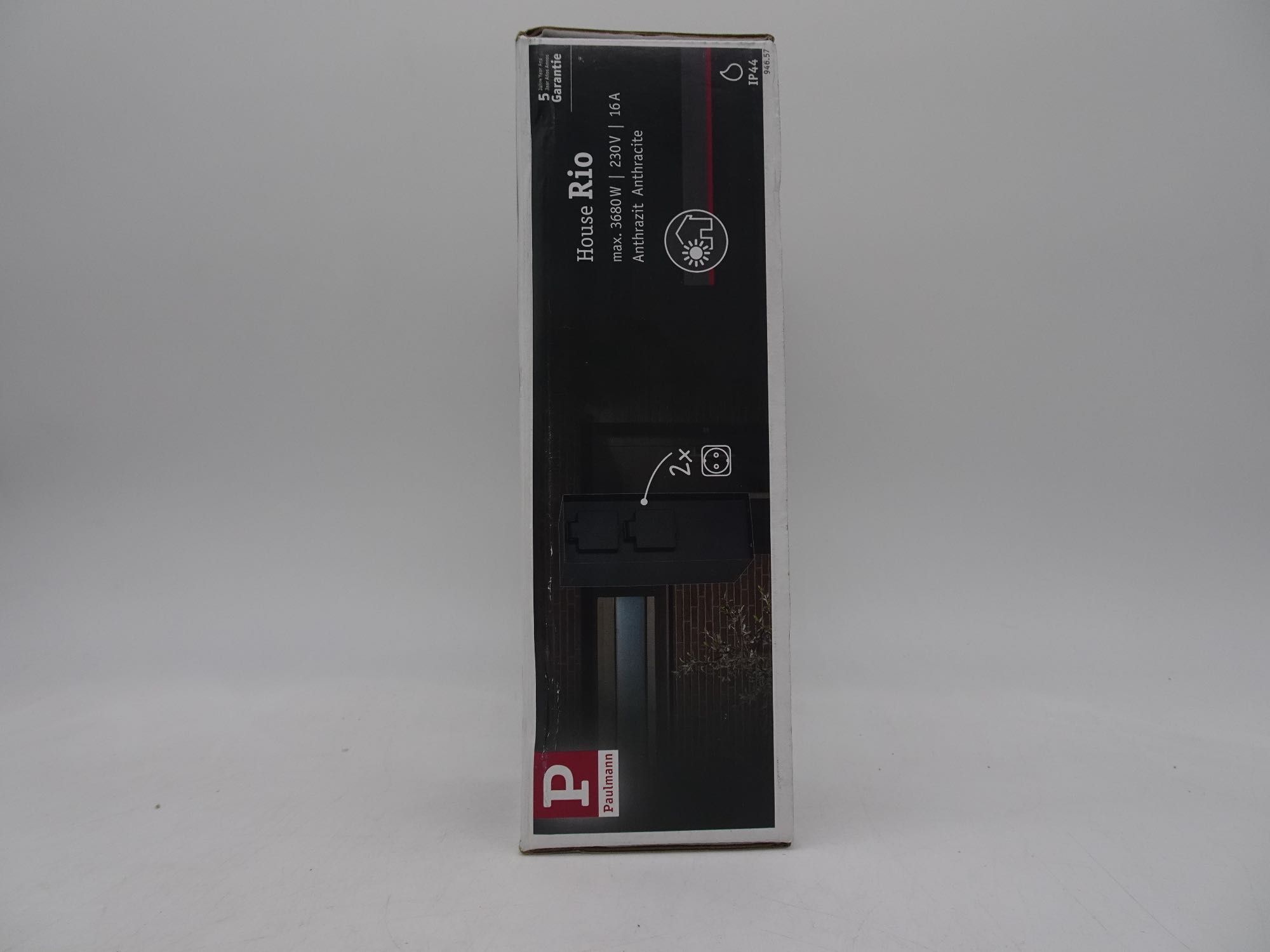 Paulmann Stâlp de exterior cu prize RIO 2Z 230V IP44