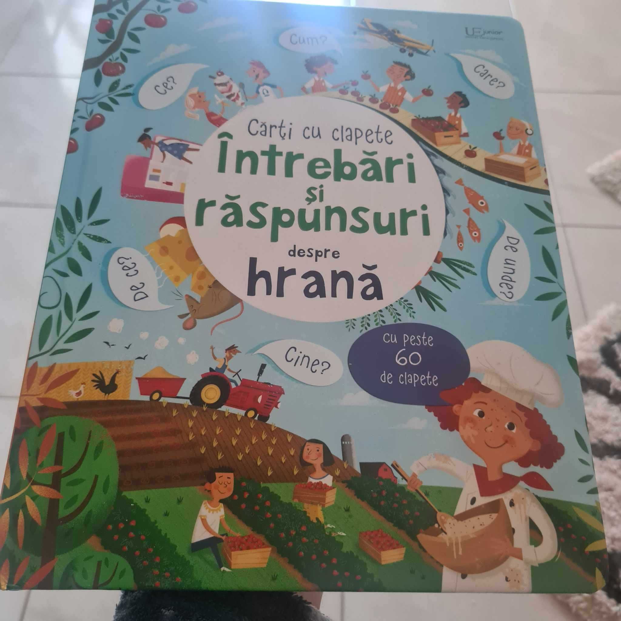 Intrebari si raspunsuri despre hrana (Usborne) carte cu clapete