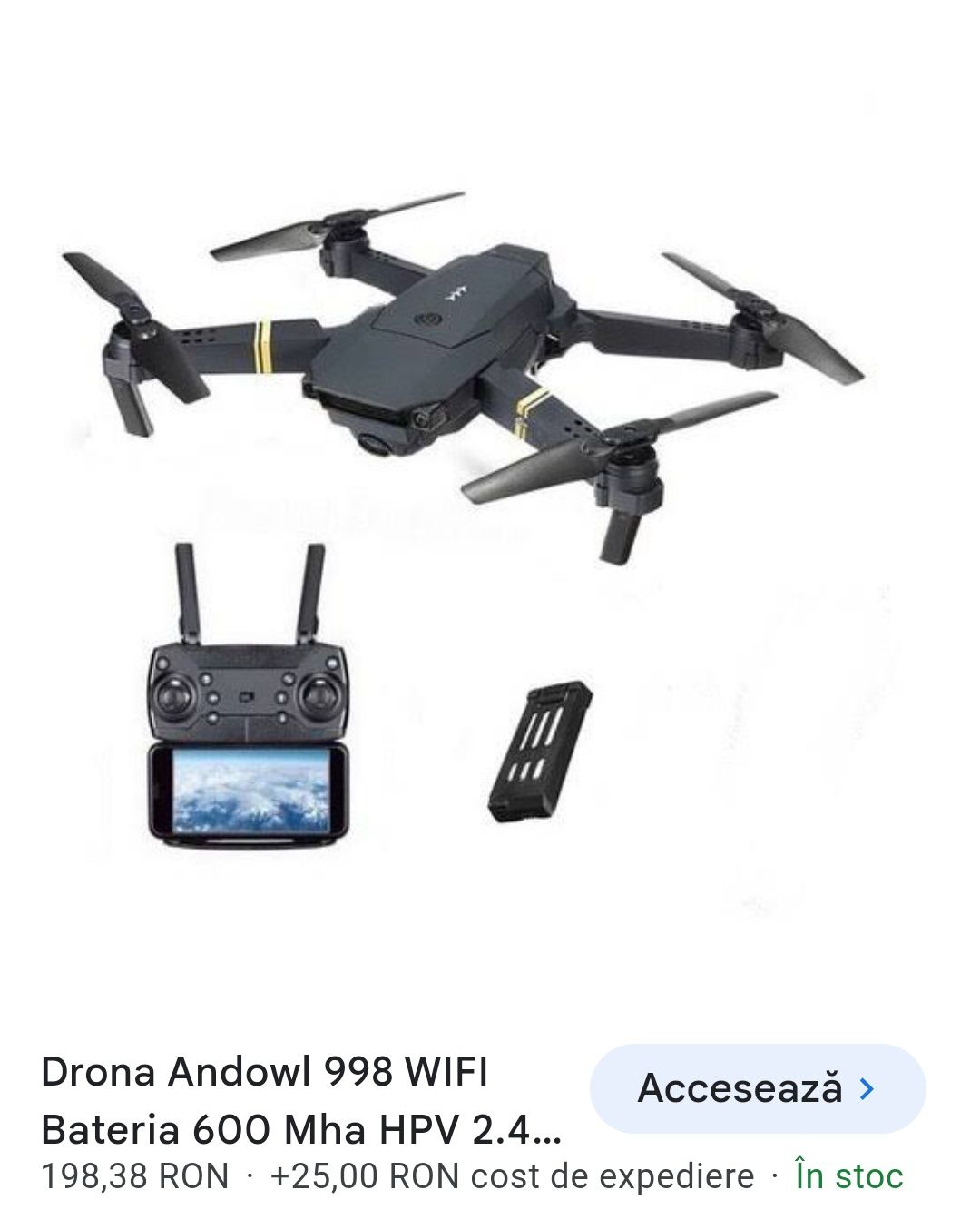 Dronă Andowl 998 wifi