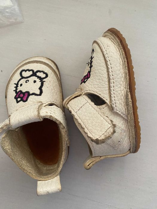 Pantofi cu scai copii macco marime 18/19, 11 cm interior din piele