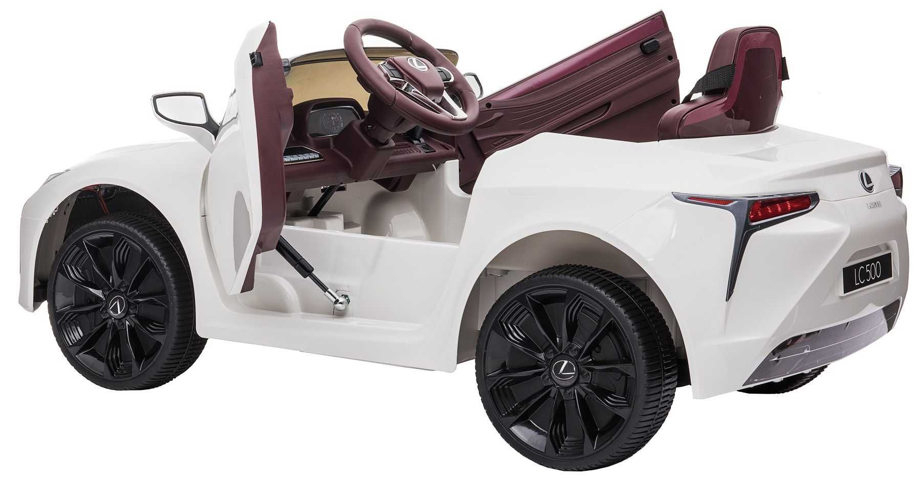 Masinuta electrica copii 1-5 ani Lexus LC500 60W, Roti Moi  #Alb