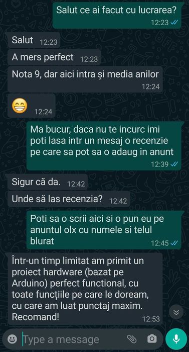 Proiecte arduino licenta Lucrari facultate Robotica Mecatronica Etti