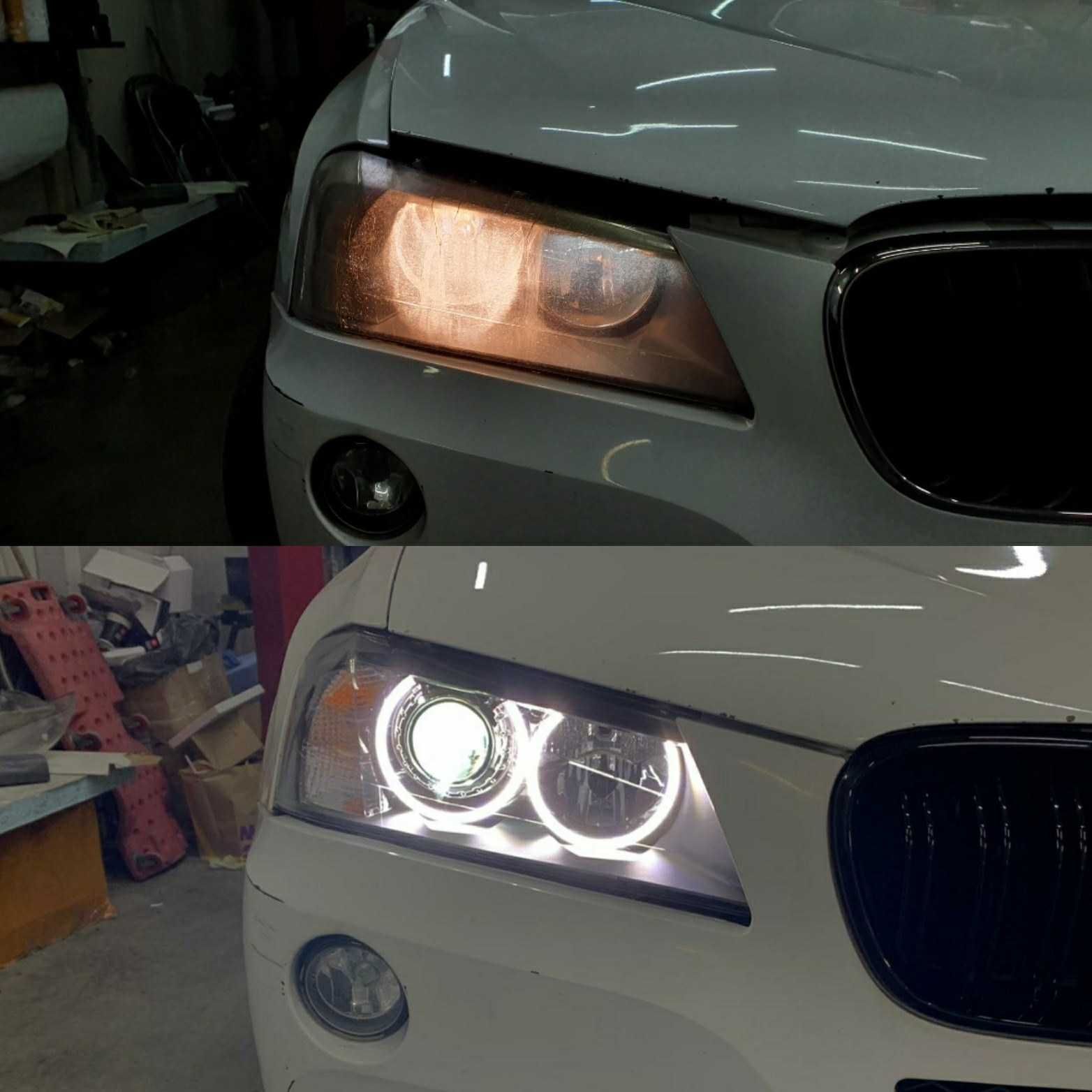 Lupe Bixenon + kit Led 60W BMW X3+montaj