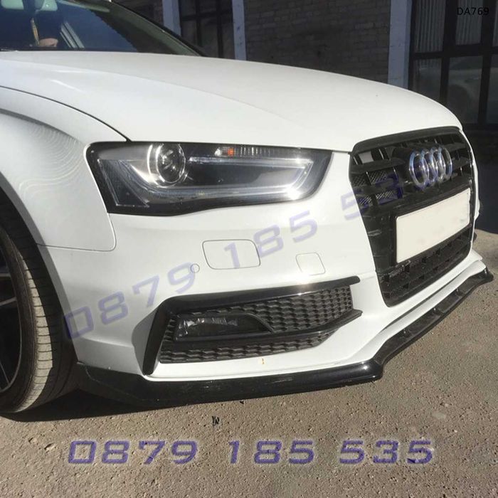 Тунинг лип спойлер предна броня Audi A4 B8.5 S line ауди а4 б8.5