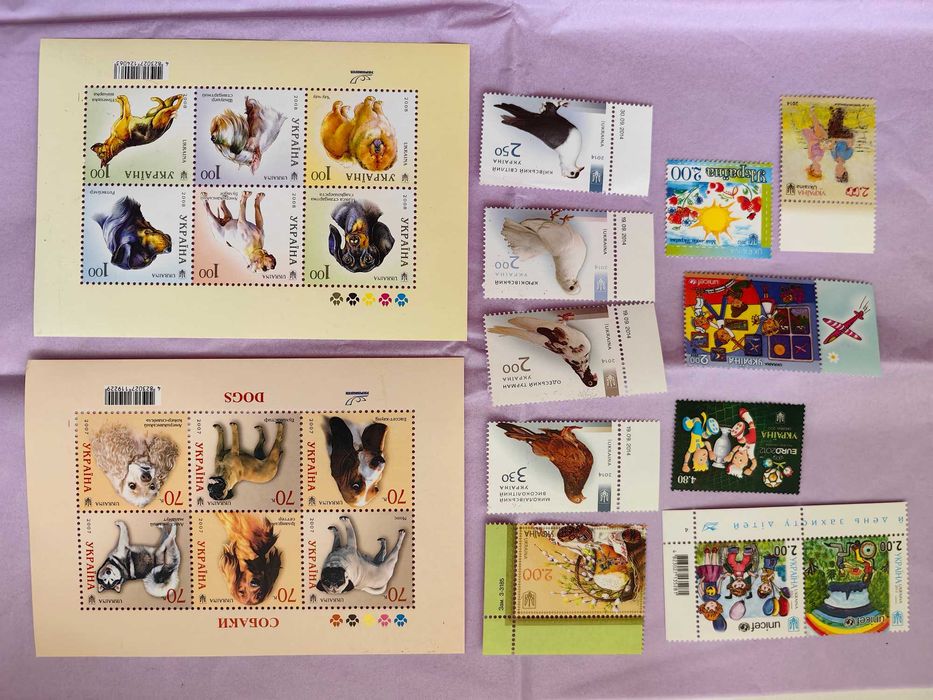 Почтовые марки Украины. Новые.