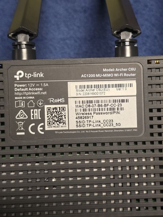 Vând Router Gigabit TP Link Archer C6U + Acces Point + Range Extender
