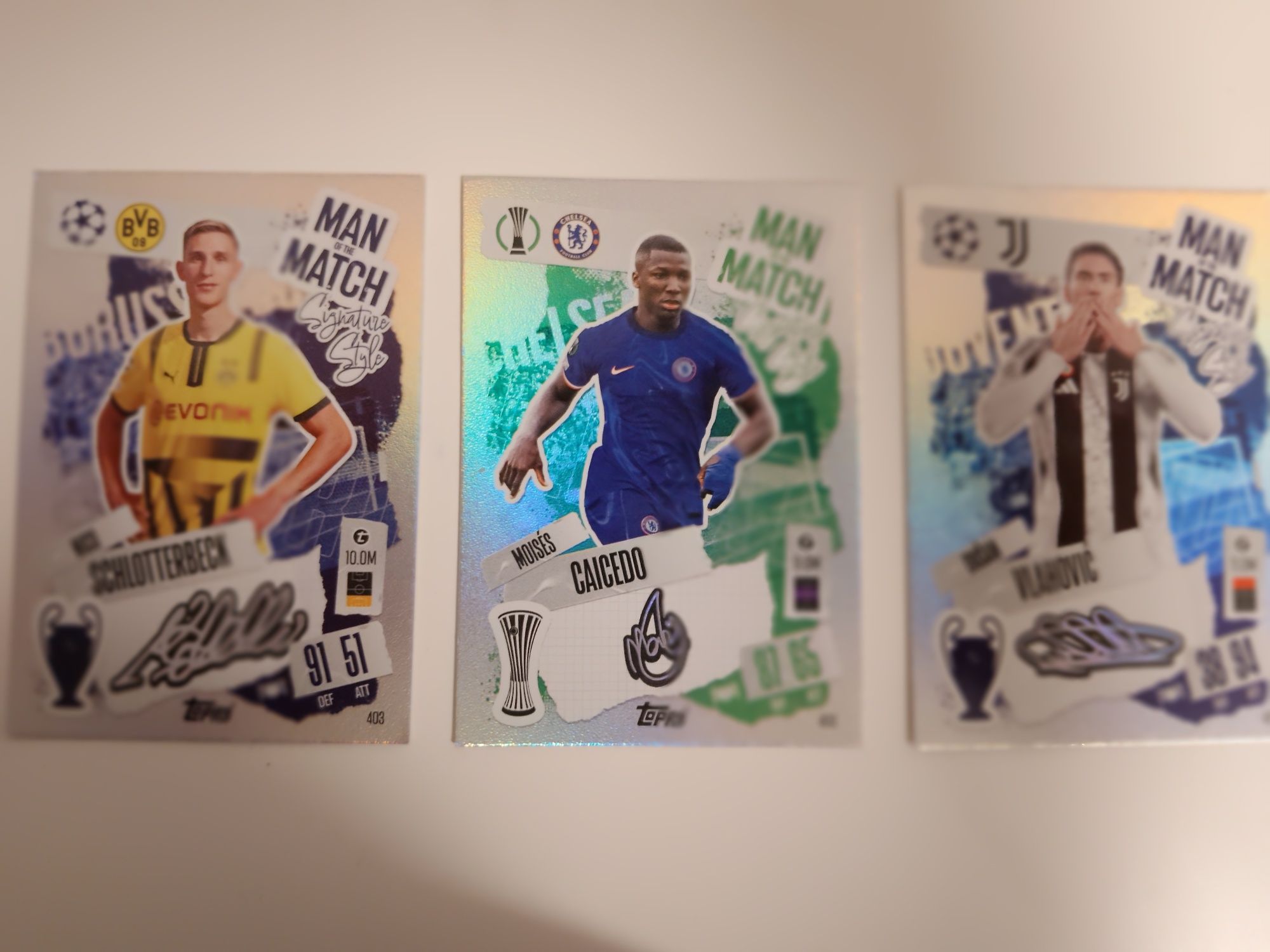 Match attax  карти с автографи.
