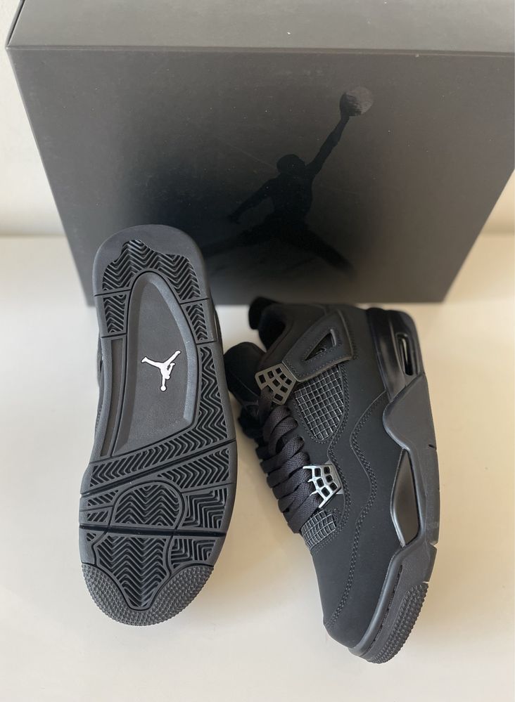 Air Jordan 4 Retro Black Cat Graphit Canvas Thunder
