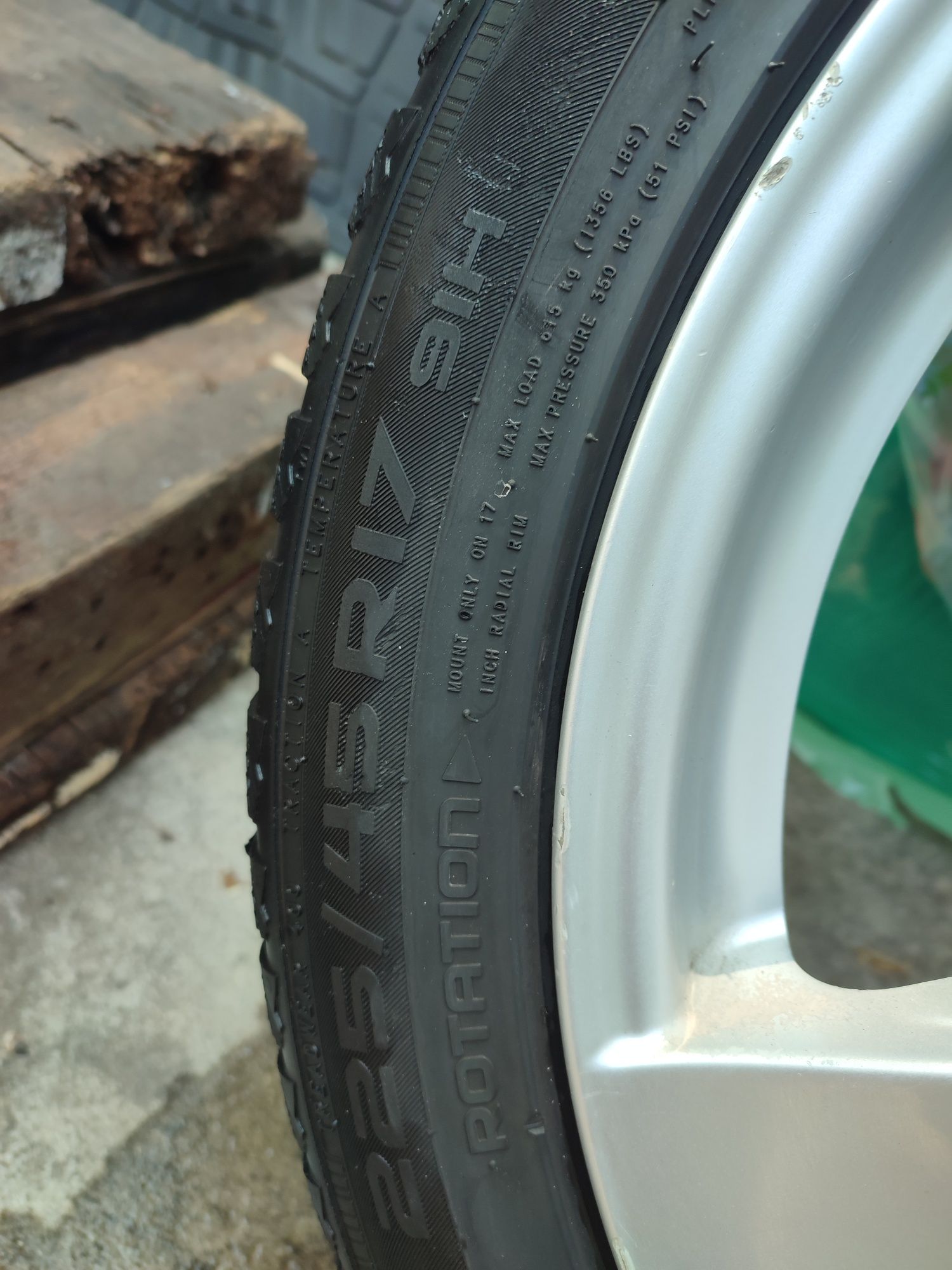 Jante Dezent R17 roți complete cu anvelope iarna bmw 5x120