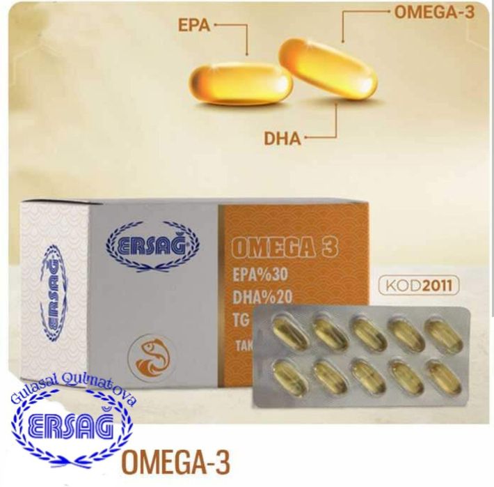 Omega 3 tabiiy organizimga soʻrilishi aʼlo darajada