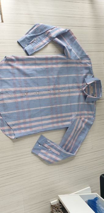 Burberry Cotton / Silk  Mens Size 50/ L  НОВО! ОРИГИНАЛ! Мъжка Риза!