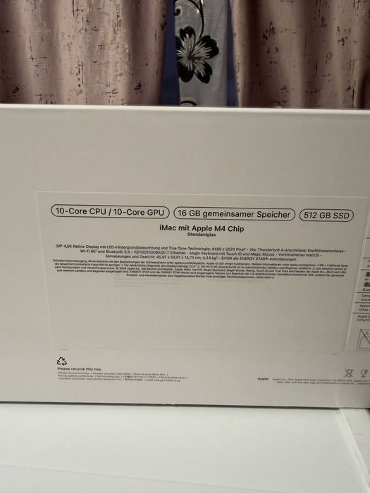 iMac Apple M4 Chip 512 GB Sigilat !