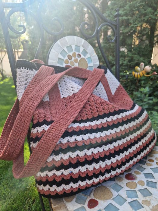 Geanta de umar crosetata 100% handmade