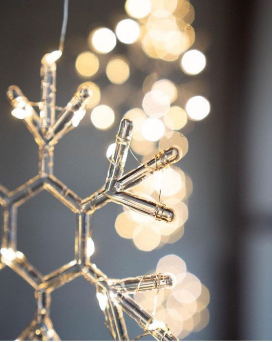 Гирлянда Снежинка Нить