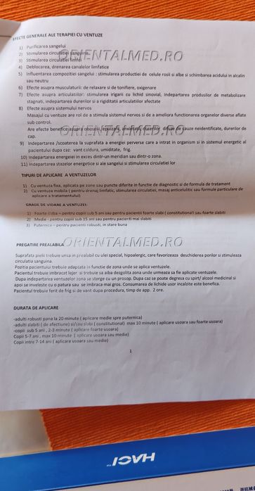 Set 10 ventuze magnetice Haci pentru terapie.