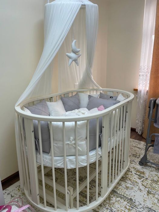 Детская кроватка трансформер 3в1