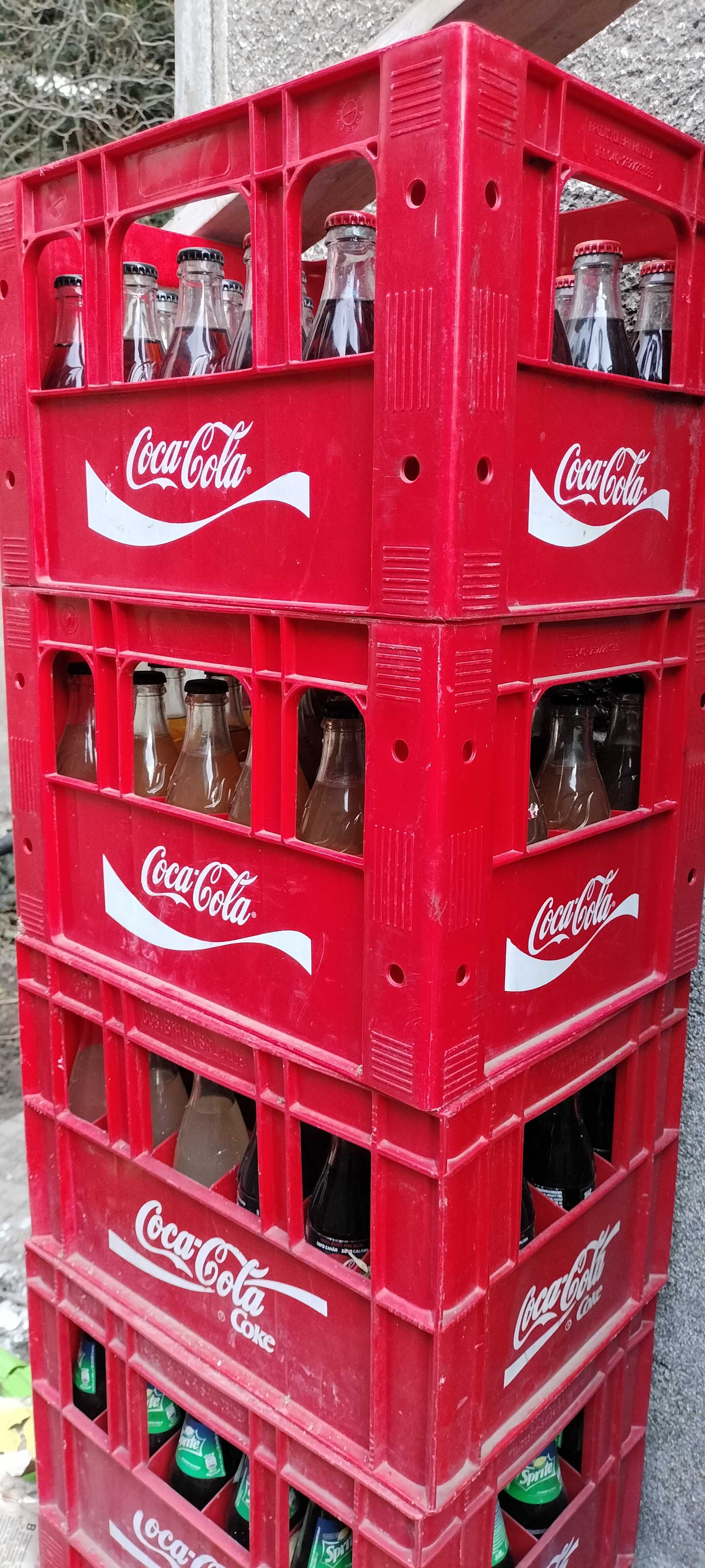 Vand lazi cu sticle Dorna si Coca Cola