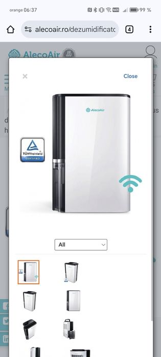 Dezumidificator Alecoair D23