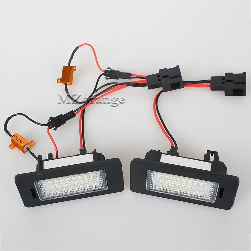 Set Lampi Led numar inmatriculare Audi Seat Skoda Volkswagen Canbus