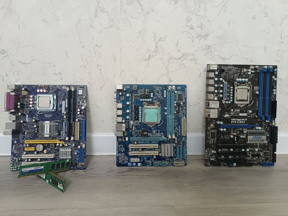 Матернские платы 775 и два 1156 сокетов