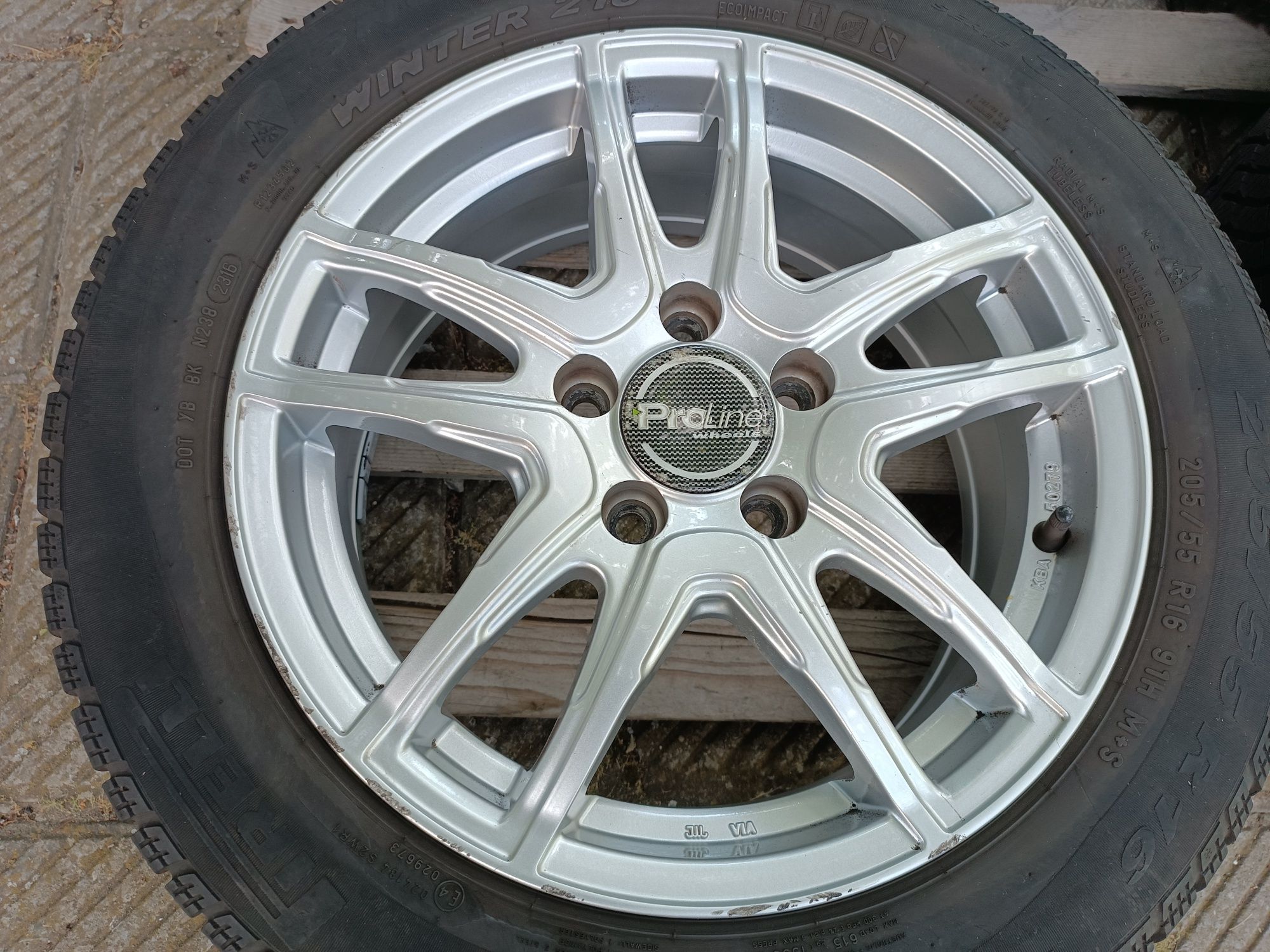 Лети джанти 16ки 5х112 Platin + зимни гуми 205/55/16 Pirelli