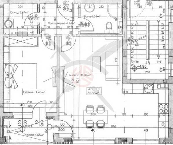 Двустаен апартамент в ж.к. Студентски град № 920-26943