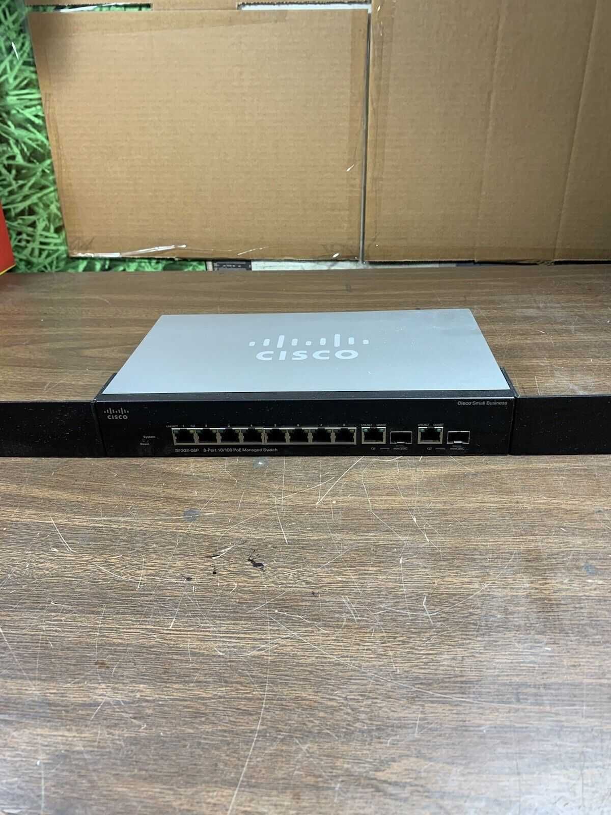 Switch, Hub Cisco SF302-08P, Gigabit Uplinks