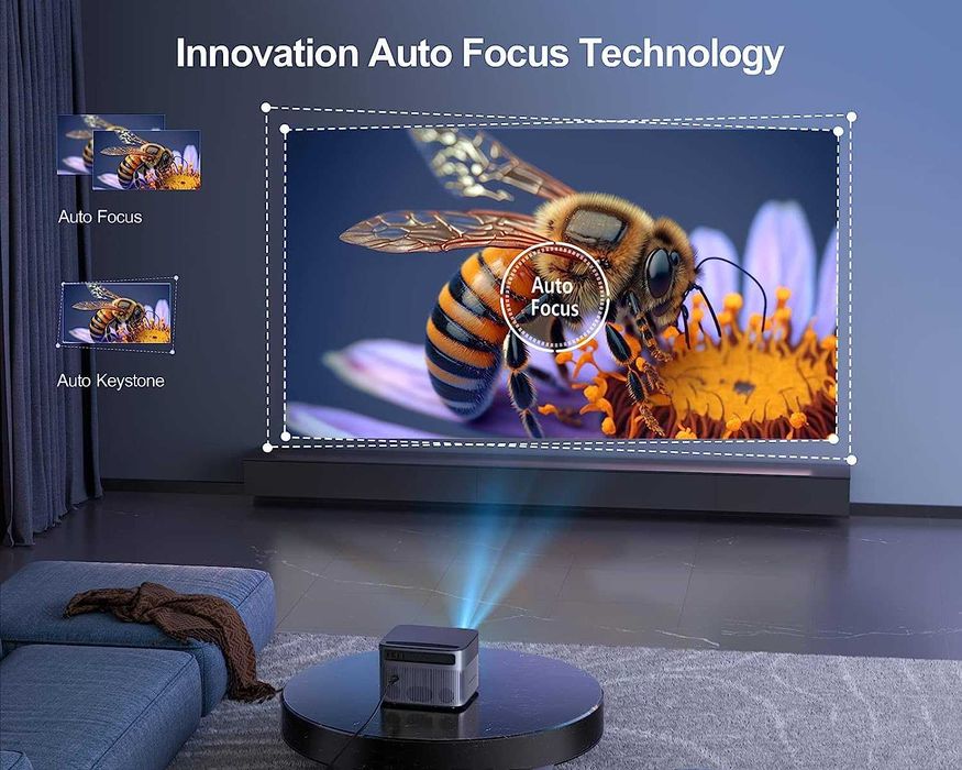 Videoproiector Wimius P64 WiFi Bluetooth Full HD , 600 ANSI Lumeni