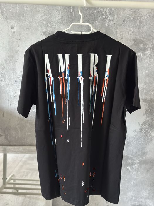 Tricou Amiri painted off white balenciaga